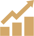 Growth Icon - Chart showing growth